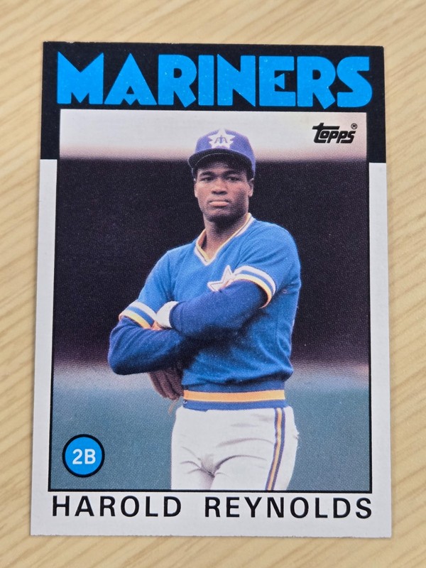 HAROLD REYNOLDS - 1986 Topps - #769 - RC - Mariners - NM-MT