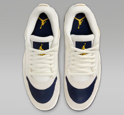 Air Jordan 4 RM Shoes Sail Phantom University Gold Navy Men's | Size 7 - 14