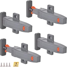 Self-Closing Push to Open Cabinet Hardware 4 Pack Push to Open Door Latch Hea...