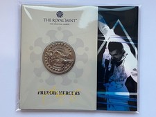 2025 FREDDIE MERCURY FIVE 5 POUND BU COIN IN ROYAL MINT PACK SEALED IN HAND