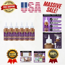 Versatile Nontoxic Tacky Glue 6-Pack - Perfect for DIY and School Projects, 2oz