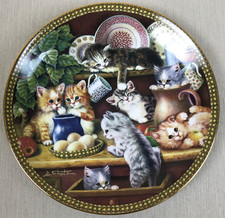 KITCHEN ALCAPARRAS Plate Tender Tails #1 Jurgen Scholz, Cats Kittens, Bradford 2006