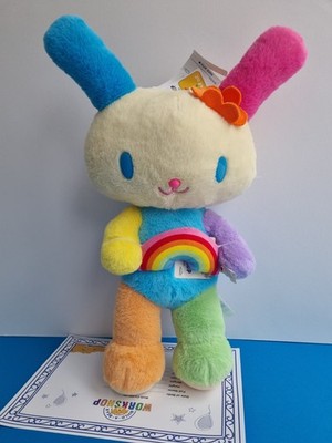 Hello Kitty Build A Bear Usahana Plüsch- & Regenbogenarmband von Sanrio 2025 neu mit Etikett  