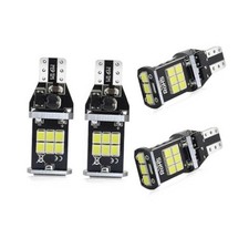 Car 921 912 LED Bulb Reverse Light, 6500K 15SMD Chipsets Canbus Error Free 4PCS
