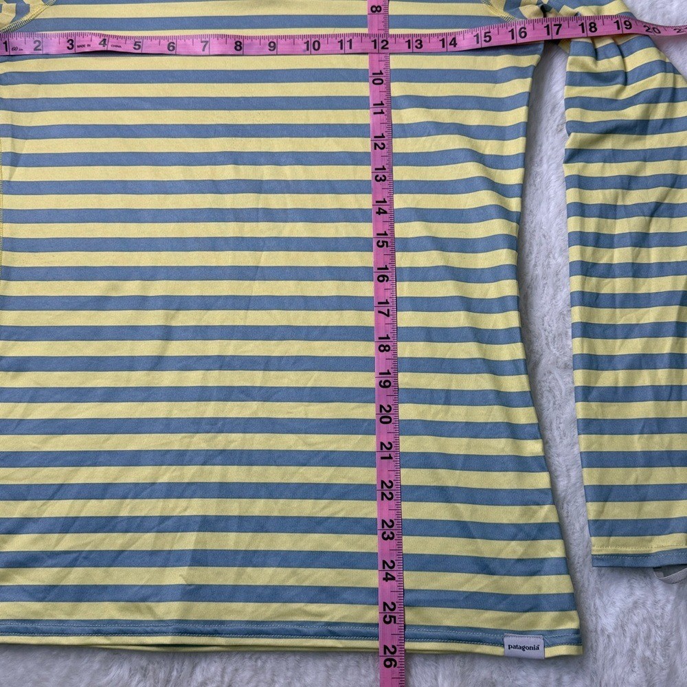 Patagonia Capilene Silkweight Graphic Crew Shirt Top Women XS Stripe Baselayer thumbnail 10