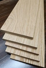 1/2" x 4"+ x 18" Red Oak Cabinet Grade Craft Wood / Thinwood Lumber