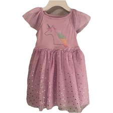 Cat  Jack Purple Unicorn Sparkle Tulle Special Occasion Dress Girls Size 3T