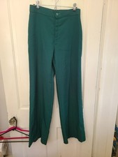 Vintage 60/70s Levi  s Wide Leg Polyester Pants Size 14