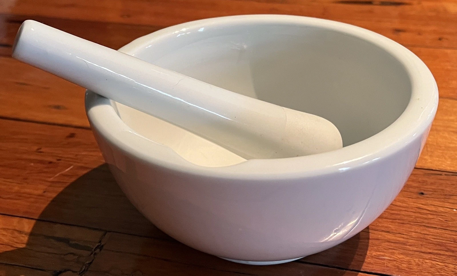 White Porcelain Mortar and Pestle