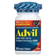 Advil Pain Reliever and Fever Reducer 200mg Easy Open Cap - 200 ct EXP 01/2026 