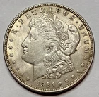 1921 USA $1 MORGAN SILVER DOLLAR COINSNAP GRADED SEE DESCRIPTION PHILADELPHIA