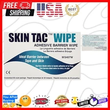 Convenient 50 Count Adhesive Barrier Wipes - Safe & Effective for Sensitive Skin