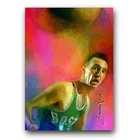 Bob Cousy #6 Art Card Limited 36/50 Edward Vela Signed (Boston Celtics)