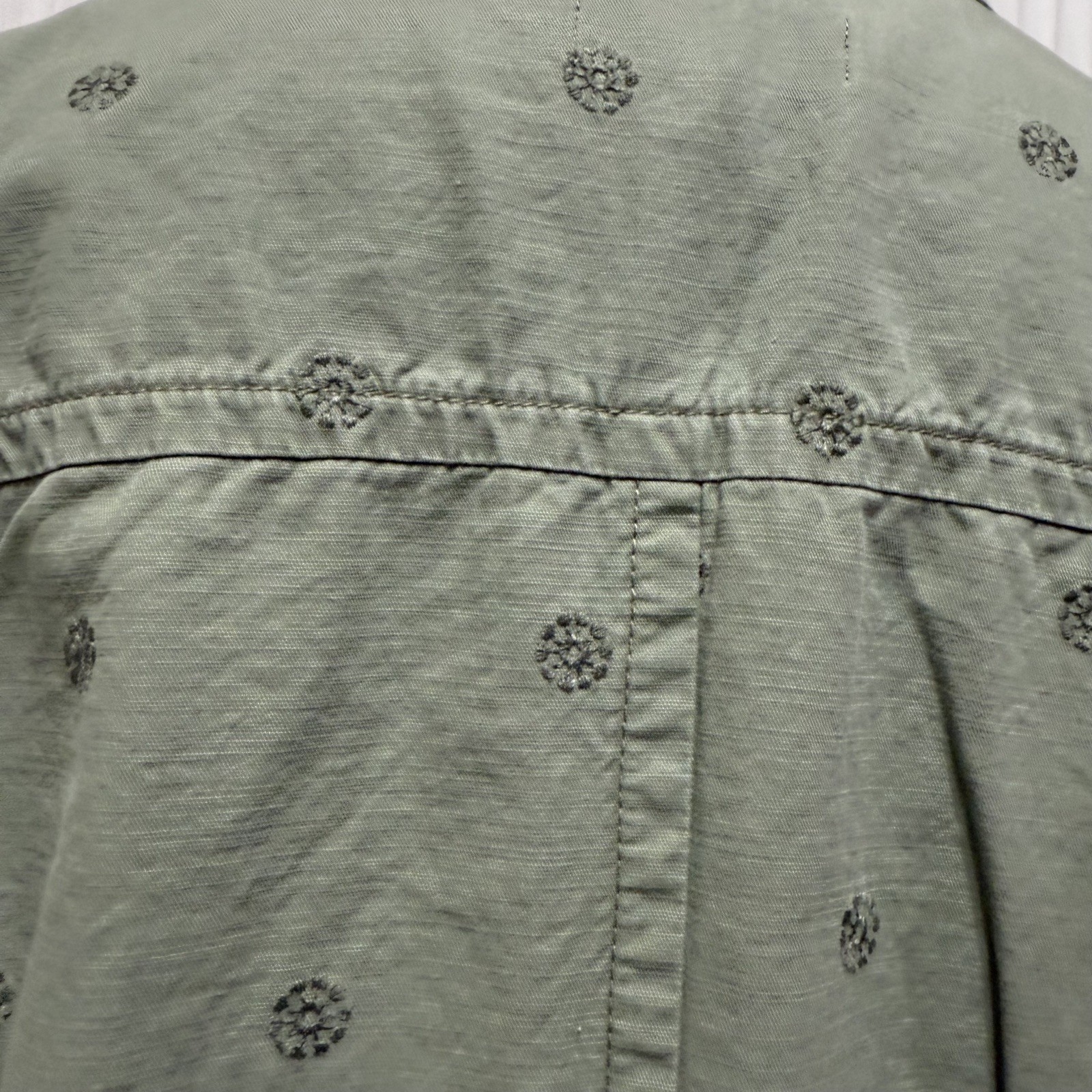 Talbots Utility Jacket Drawstring Cotton Olive Gr… - image 6