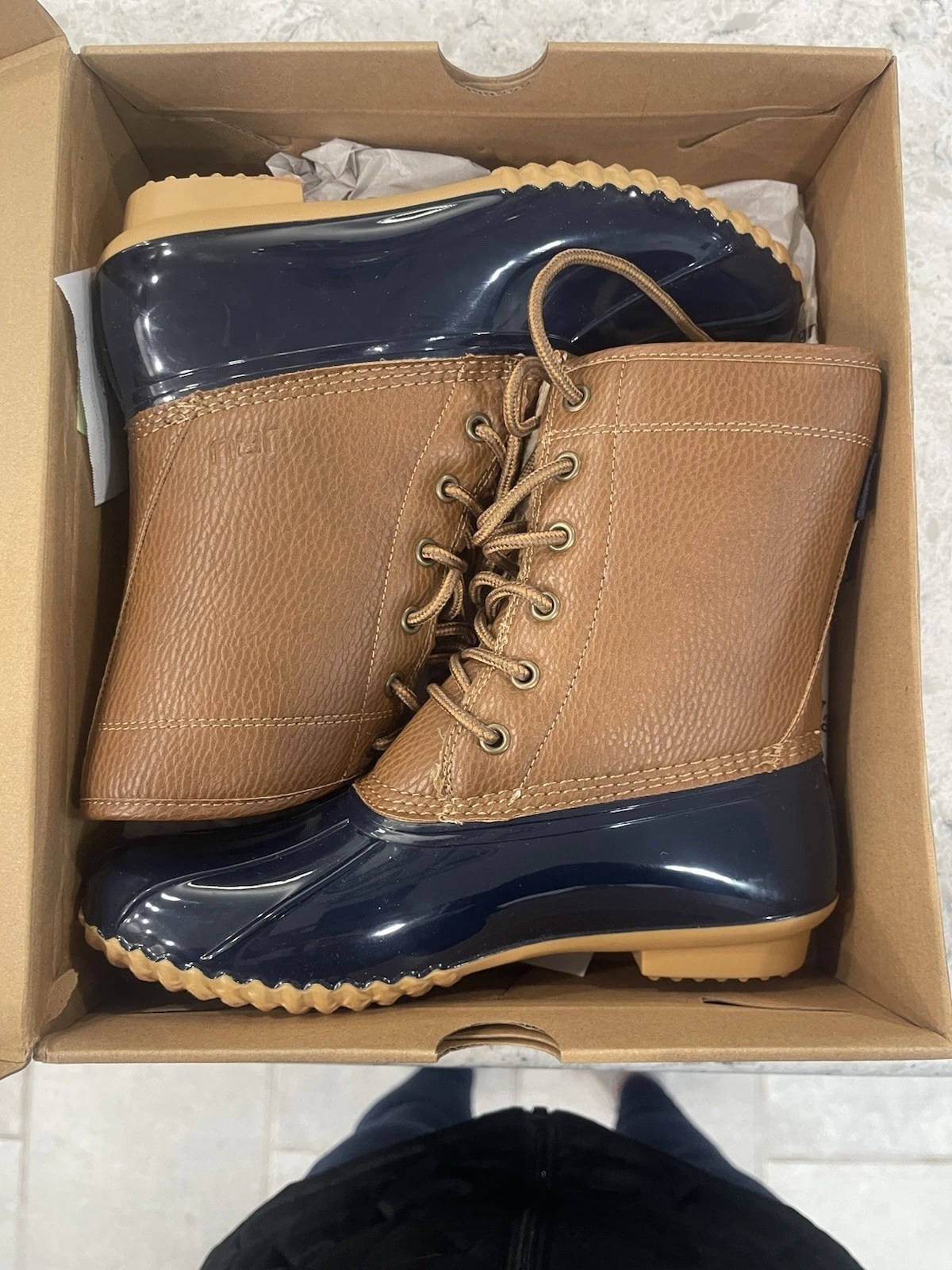 JBU Womens Brown Maplewood Water Resistant Lace Up Boot Shoes Size 7M