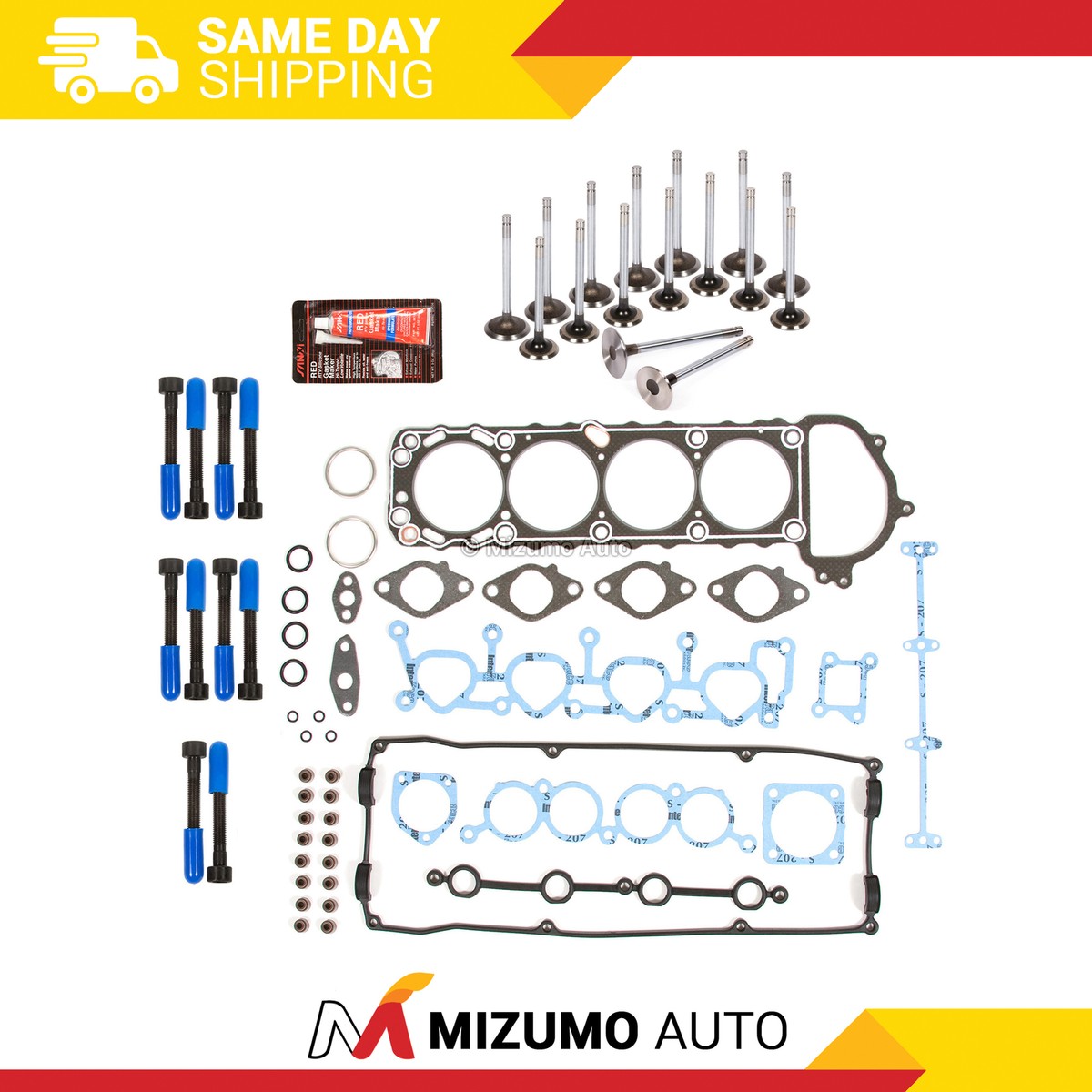 おくかず用 Head Gasket Set Intake Exhaust Valves Fit 91-94 Nissan 240SX 2.4L