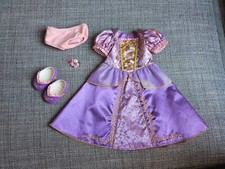 Rapunzel Play Line Meet Conjunto Zapatos de Vestir Clip para el Pelo Niña Americana Muñeca Ropa
