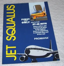 PROMAVIA JET SQUALLUS JET-AB-INITO AILINER BUSINESS JET TRAINER BROCHURE 1989