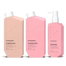 Kevin Murphy Plumping Wash & Rinse 8.4 oz & Body Mass 3.4 oz Same Day Shipping