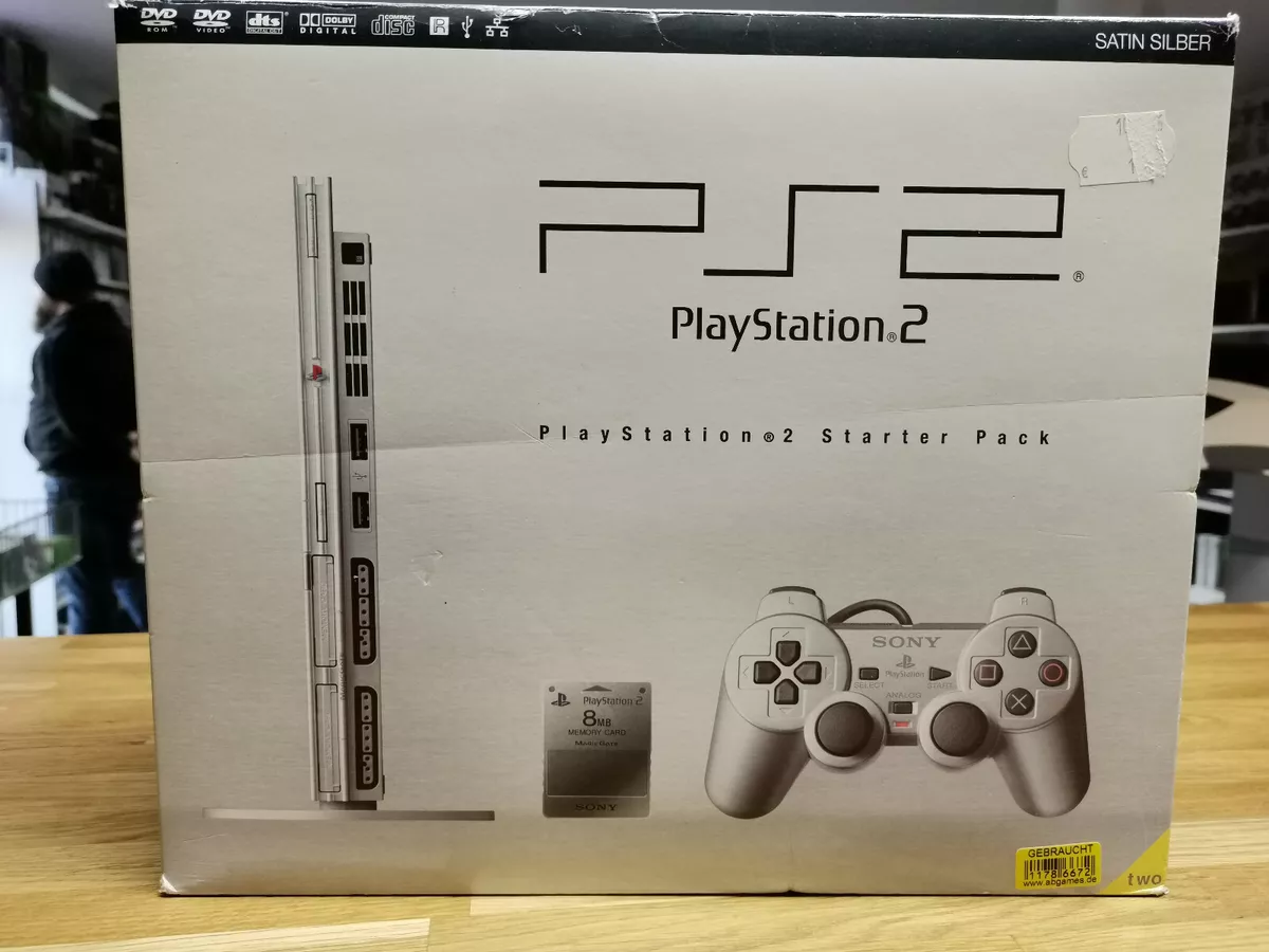 Restored PlayStation 2 Slim Console with Controller and 8MB Memory