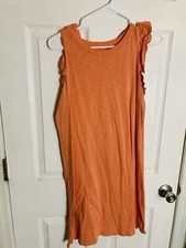Universal Threads Coral Dress Ruffle Sleeve Size L
