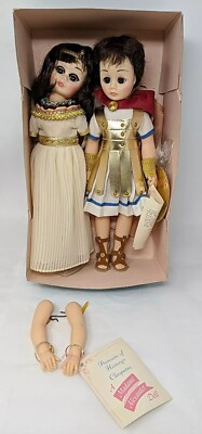 Madame Alexander Vtg 2 Doll Set Marc Antony 1310, Cleopatra 1315 Needs Restrung