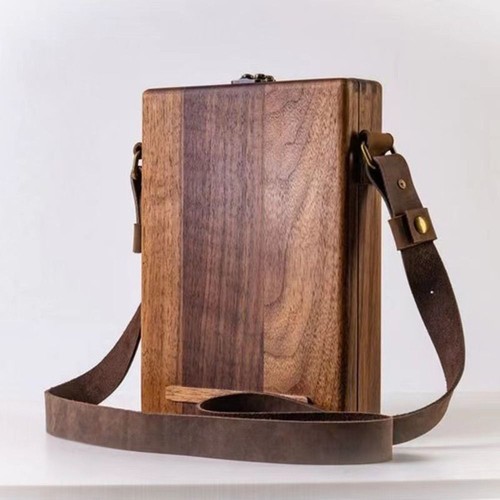 Retro Writers Messenger Wood Box Artist & Brush Storage Box with Locking Clasp◈ - Picture 3 of 12