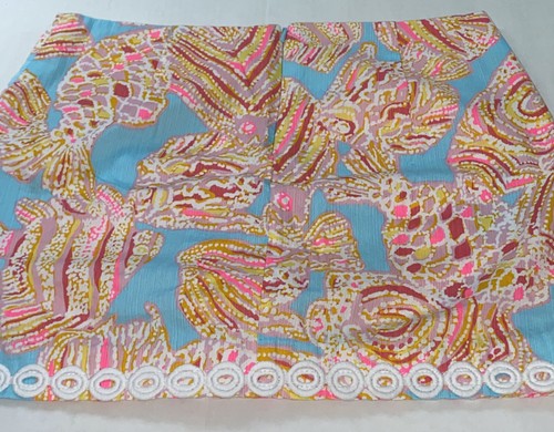 Lilly Pulitzer Skort Fish Print Skort Bright Colors Womens Sz 4 Preppy Nautical - Picture 7 of 11