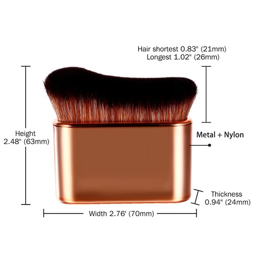 3X Body Tanning Makeup Brush Large Kabuki Foundation Brush for Fake Tan Face Leg - Picture 4 of 10