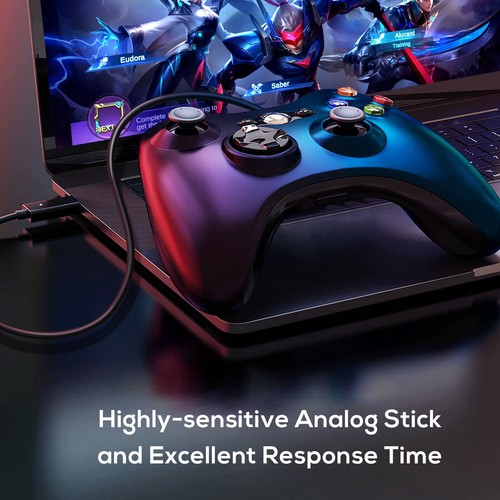 For Microsoft Xbox 360 Wired USB Game Controller PC Windows 11/10/8/7/XP Gamepad - Picture 12 of 14