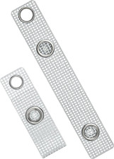 50 Pcs Badge Holder Straps ID Badge Straps with Snaps and Eyelets Heavy-Duty PVC