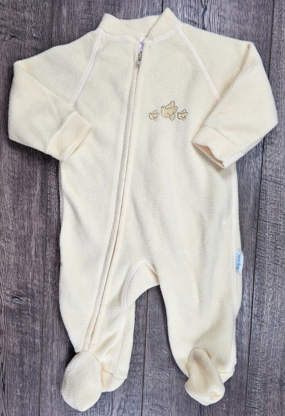 Baby Boy Clothes Vintage Baby's Own 6 Month Fleece Dove Footed Outfit