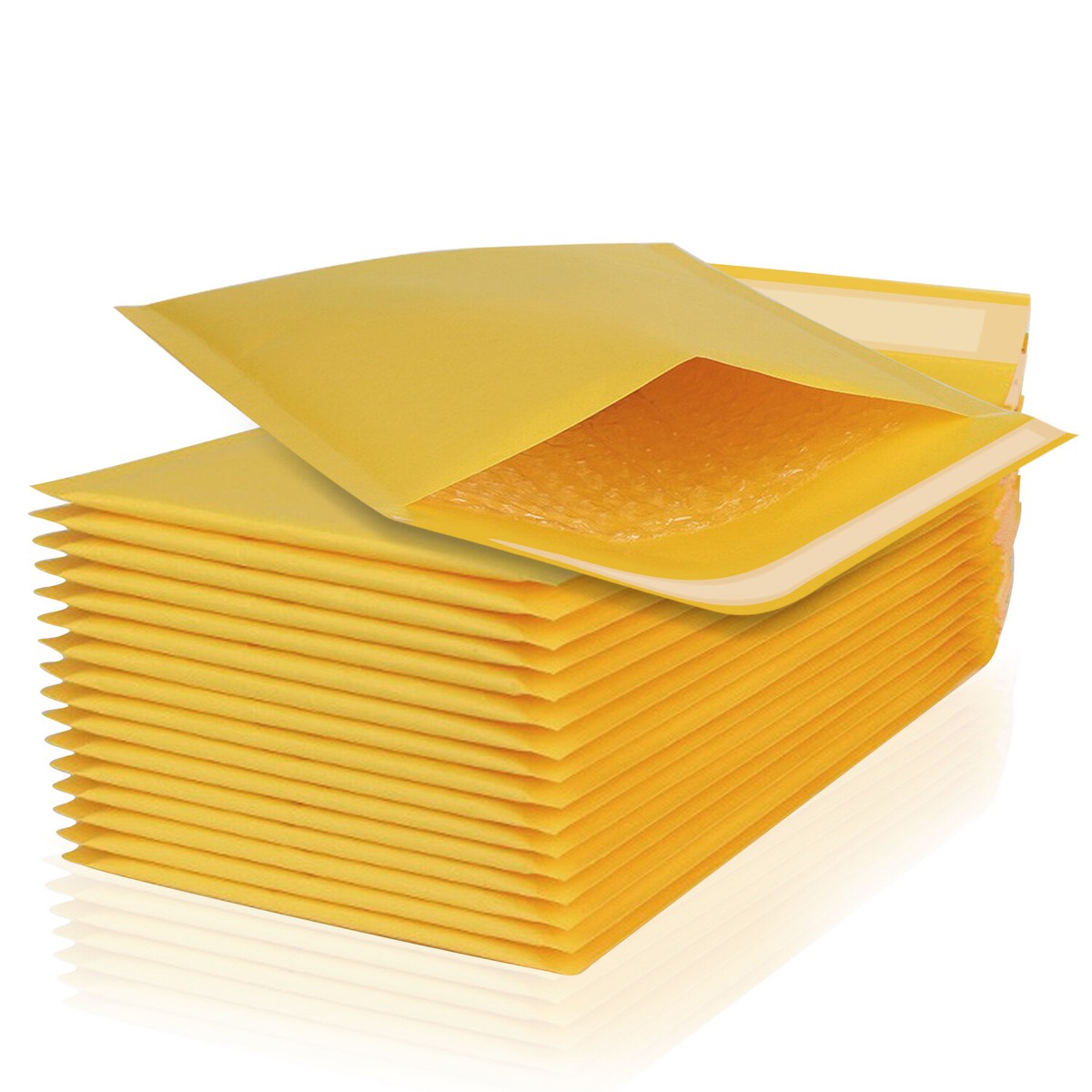 Padded Bubble Mailers Envelopes - Peel & Seal - Strong & Lightweight - Crystal Savings - Qty Options