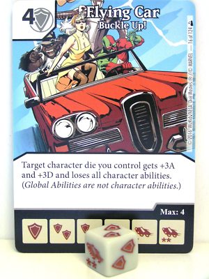 Dice Masters - 2x #016 Flying Car Buckle Up! - Deadpool