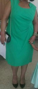 Leger plus size below the knee sheath dress for women the middle