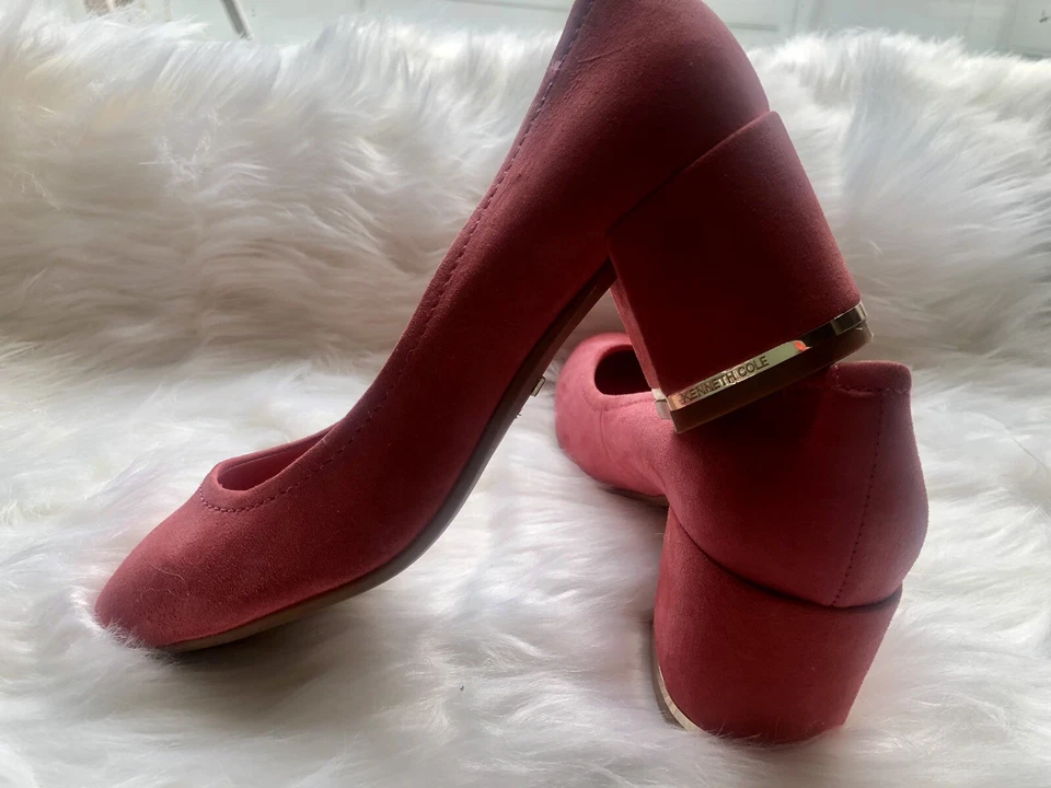 Kenneth Cole Talla 5.5 Barbie Rosa Gamuza Bomba Cura Foto 4 de 4