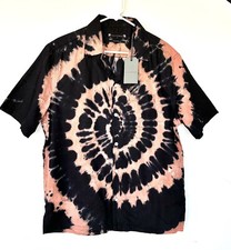 AllSaints Hades SS Shirt Retail 159 Price 95 NEW Black Coral M