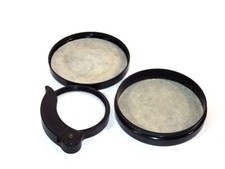 Soviet Glass Loupe 2X Big Magnifying Glass Folding USSR Russian Bakelite Box