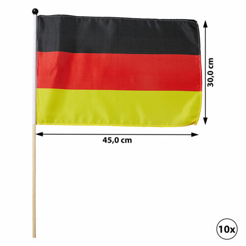 Deutschland Fahne Flagge mit/ohne Adler Länderflagge Fußball WM EM Party Deko - Bild 2 von 11