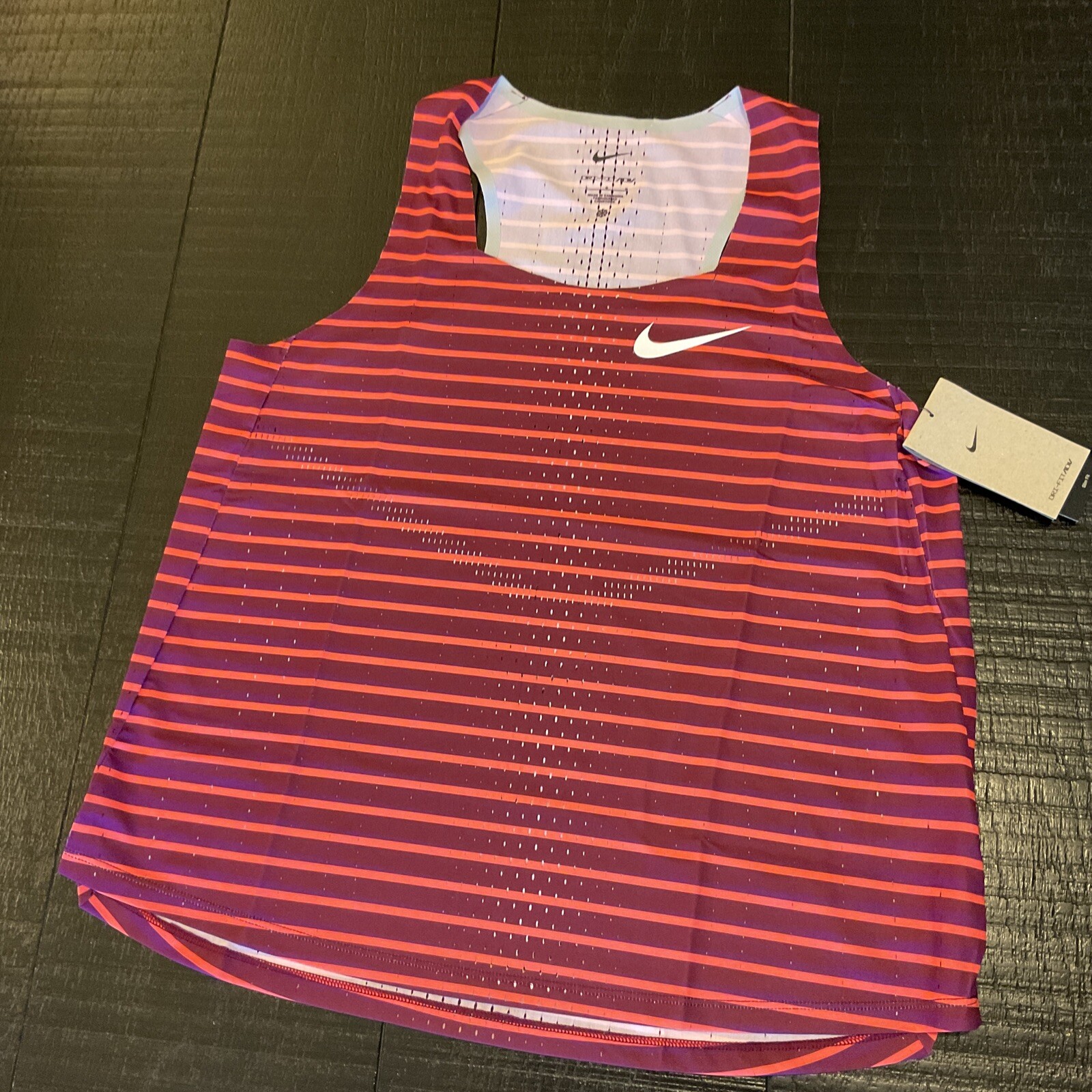 Nike Dri-Fit ADV Aeroswift Running Singlet Red Women’s Size L RARE image 5