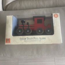 Jouets Orange Tree : Tirer le long - Train à vapeur, jouet en bois, certifié FSC, 1+ ans