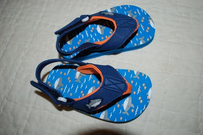 baby shark flip flops