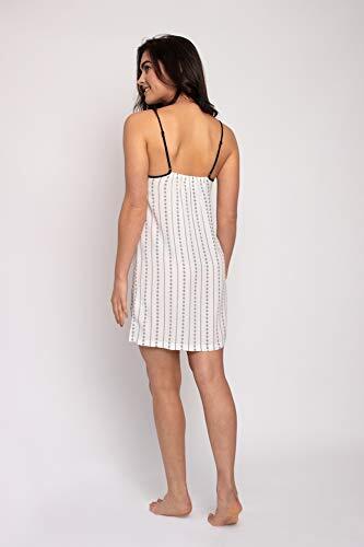 Pretty You London - EcoVero - Chemise Nightdress - Ecru Stripe - Size 8-10 - Bild 3 von 4