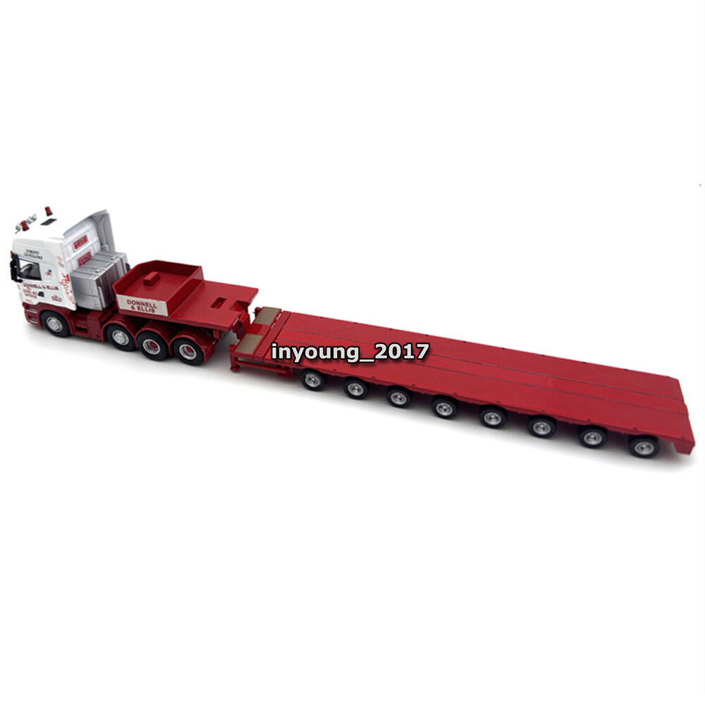 ミニカー WSI 1/50 Scania Lowloader 3ac Nooteboom 1:76 Scale SCANIA R Topline Nooteboom Low Loader Semi Truck