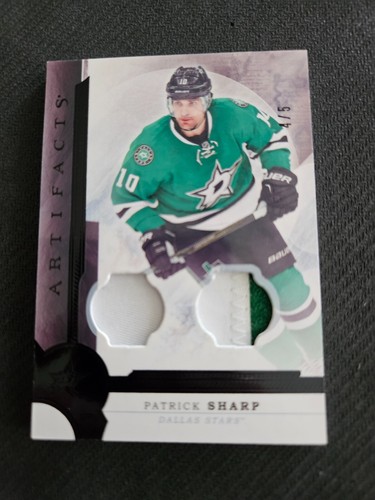 2016-17 UPPER DECK UD ARTIFACTS PATRICK SHARP #90 #ed 4/5 BLACK JERSEY PATCH
