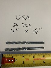 1/4" x 4" Masonry Concrete Cement Drill Bit - Made in USA - 2pcs