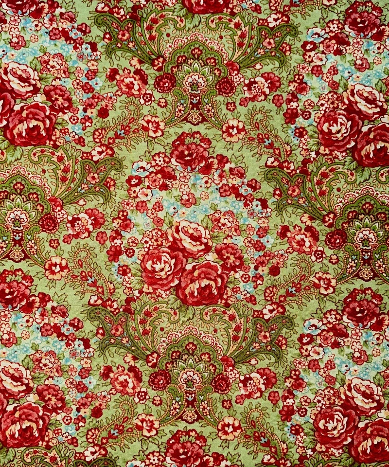 Vtg Paisley Cotton Floral Fabric 2 PCS 13”x2Y 11”x2Y for Quilter’s Fabric & More - Image 3 of 4