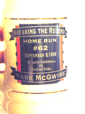 Mark McGwire Breaking The Home Run Record #62 Ceramic 5