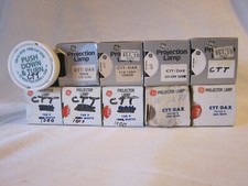Lot of 10 GE General Electric CTT Movie Projector Lamps 1000W 115-125V Gold Top