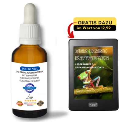 LEIVYS NATURAL DMSO Leivys 3% DMSO Augentropfen Meerwasser Euphrasia gegen Schmerzen & Entzündungen